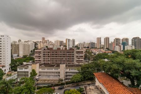 Vista da Varanda de apartamento à venda com 1 quarto, 27m² em Perdizes, São Paulo