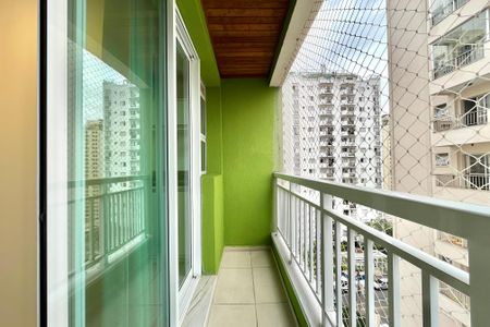 Varanda da Sala de apartamento à venda com 1 quarto, 38m² em Vila Clementino, São Paulo