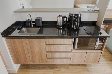 Studio para alugar com 31m², 1 quarto e 1 vaga Studio para alugar com 31m², 1 quarto e 1 vagaCozinha