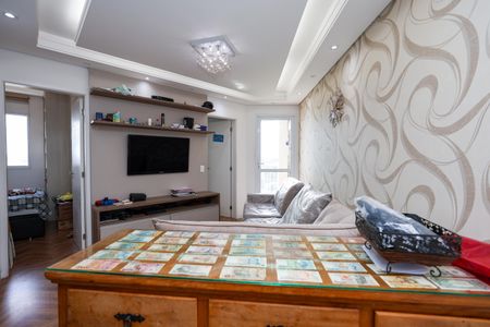 Sala de apartamento à venda com 2 quartos, 52m² em Jardim Monte Alegre, Taboão da Serra