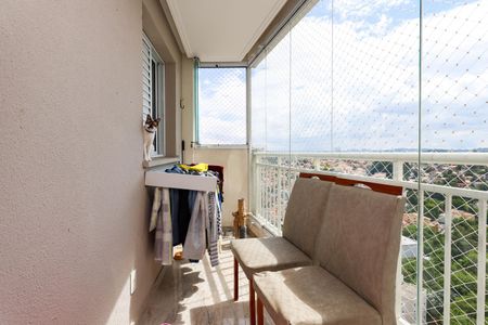 Varanda da Sala de apartamento à venda com 2 quartos, 52m² em Jardim Monte Alegre, Taboão da Serra