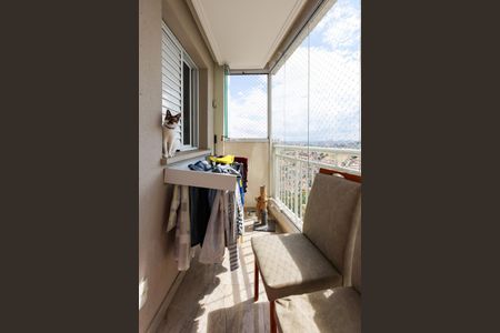 Varanda da Sala de apartamento à venda com 2 quartos, 52m² em Jardim Monte Alegre, Taboão da Serra