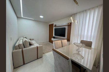 Sala de apartamento à venda com 2 quartos, 50m² em Chacaras Reunidas Santa Terezinha, Contagem