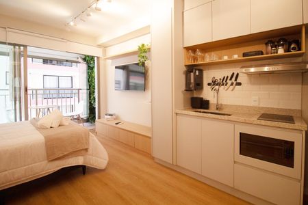 Studio à venda com 32m², 1 quarto e sem vaga