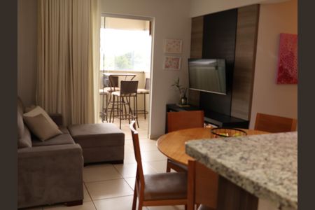 Sala de TV de apartamento para alugar com 3 quartos, 75m² em Setor Negrão de Lima, Goiânia