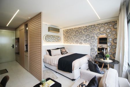 Suíte  de kitnet/studio para alugar com 1 quarto, 29m² em Indianópolis, São Paulo