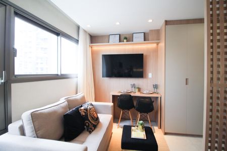 Suíte  de kitnet/studio para alugar com 1 quarto, 29m² em Indianópolis, São Paulo