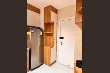 Cozinha de apartamento para alugar com 1 quarto, 28m² em Vila Clementino, São Paulo