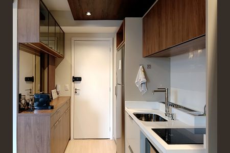 Studio à venda com 28m², 1 quarto e sem vaga Studio à venda com 28m², 1 quarto e sem vagaCozinha