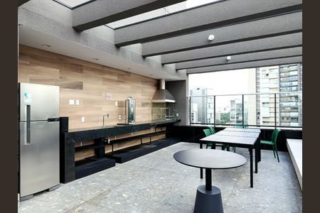 Studio à venda com 28m², 1 quarto e sem vaga Studio à venda com 28m², 1 quarto e sem vagaChurrasqueira