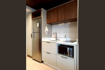 Studio à venda com 28m², 1 quarto e sem vaga Studio à venda com 28m², 1 quarto e sem vagaCozinha