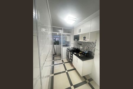 Cozinha de apartamento para alugar com 2 quartos, 52m² em Morro Nova Cintra, Santos