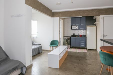 Sala de apartamento para alugar com 1 quarto, 55m² em Barra Funda, São Paulo