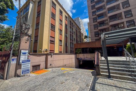 Studio à venda com 41m², 1 quarto e 1 vagafachada do predio