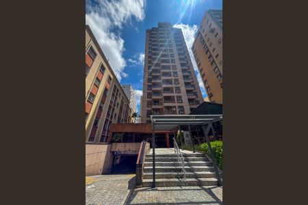 Studio à venda com 41m², 1 quarto e 1 vagafachada do predio