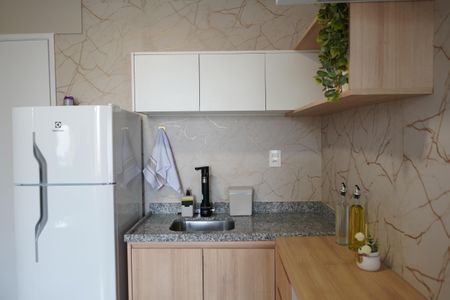Cozinha de apartamento para alugar com 2 quartos, 45m² em Brás, São Paulo