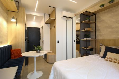 Studio para alugar com 35m², 1 quarto e sem vagaSala/Quarto