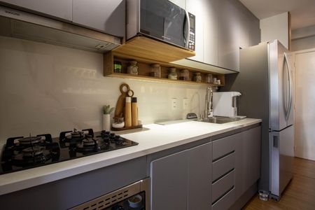 Apartamento à venda com 57m², 2 quartos e 1 vagaCozinha 