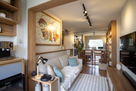 Sala de apartamento para alugar com 2 quartos, 57m² em Parque Reboucas, São Paulo