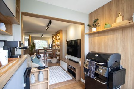 Sala de apartamento para alugar com 2 quartos, 57m² em Parque Reboucas, São Paulo