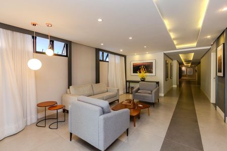 Studio para alugar com 25m², 1 quarto e 1 vaga Studio para alugar com 25m², 1 quarto e 1 vagaHall social