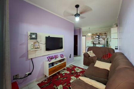 Sala de casa de condomínio para alugar com 1 quarto, 42m² em Aviação, Praia Grande