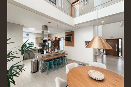 Sala de Jantar e Cozinha de casa de condomínio à venda com 3 quartos, 312m² em Medeiros, Jundiaí