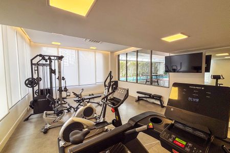 Apartamento para alugar com 44m², 1 quarto e 1 vaga Apartamento para alugar com 44m², 1 quarto e 1 vagaacademia