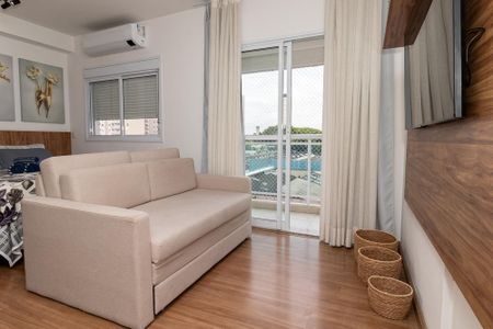 Sala de apartamento para alugar com 1 quarto, 42m² em Várzea da Barra Funda, São Paulo