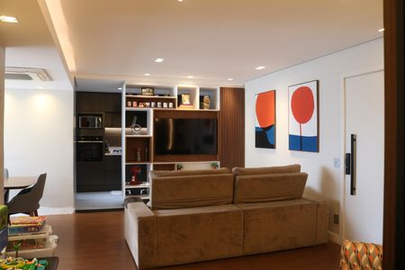 Sala de apartamento à venda com 3 quartos, 129m² em Vila Anastácio, São Paulo