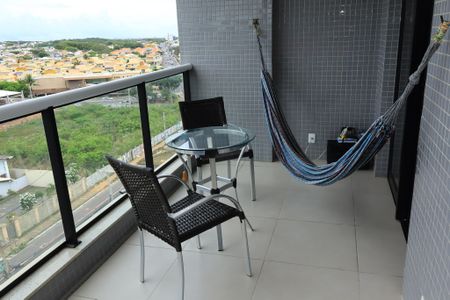 Varanda da Sala de apartamento para alugar com 1 quarto, 54m² em Stella Maris, Salvador