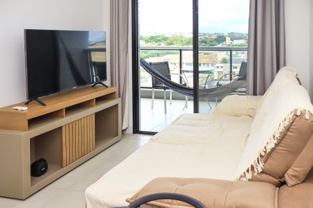 Sala de apartamento para alugar com 1 quarto, 54m² em Stella Maris, Salvador