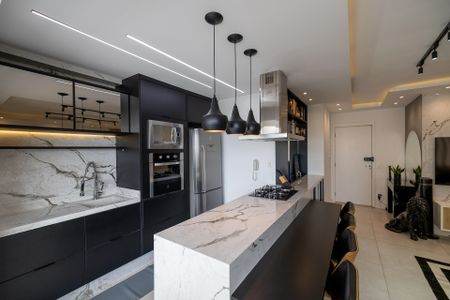 Apartamento à venda com 59m², 1 quarto e 2 vagas Apartamento à venda com 59m², 1 quarto e 2 vagasSala_Cozinha - Conjugada