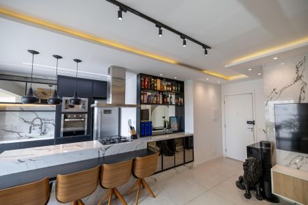 Apartamento à venda com 59m², 1 quarto e 2 vagas Apartamento à venda com 59m², 1 quarto e 2 vagasSala_Cozinha - Conjugada