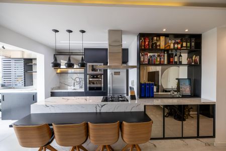 Apartamento à venda com 59m², 1 quarto e 2 vagas Apartamento à venda com 59m², 1 quarto e 2 vagasSala_Cozinha - Conjugada