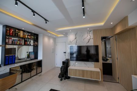 Apartamento à venda com 59m², 1 quarto e 2 vagas Apartamento à venda com 59m², 1 quarto e 2 vagasSala_Cozinha - Conjugada