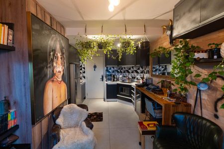 Sala/Cozinha de kitnet/studio para alugar com 1 quarto, 38m² em Vila Clementino, São Paulo