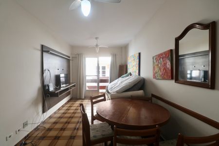 Sala de apartamento para alugar com 1 quarto, 77m² em Balneario Cidade Atlantica, Guarujá