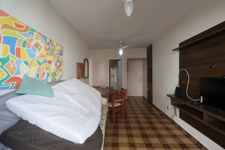 Sala de apartamento para alugar com 1 quarto, 77m² em Balneario Cidade Atlantica, Guarujá
