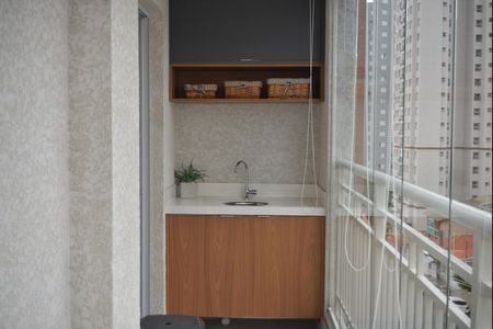 Varanda Goumert de apartamento à venda com 2 quartos, 54m² em Vila Leopoldina, Santo André