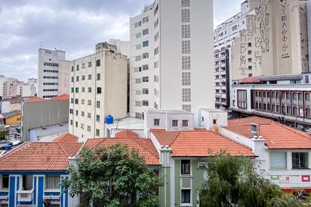 Varanda - Vista de kitnet/studio à venda com 1 quarto, 28m² em Bela Vista, São Paulo
