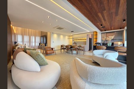 Sala de apartamento à venda com 4 quartos, 166m² em Vila da Serra, Nova Lima