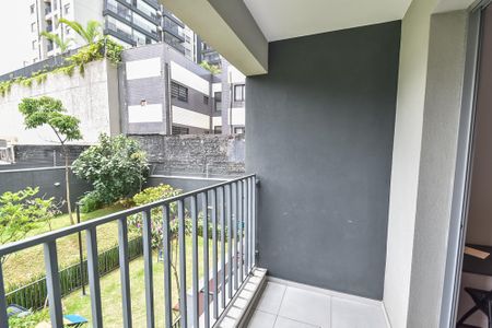 Studio à venda com 28m², 1 quarto e sem vagaVaranda
