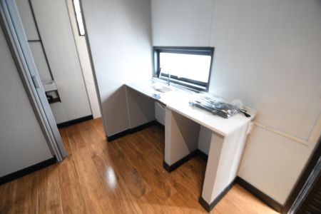 Cozinha de kitnet/studio para alugar com 1 quarto, 18m² em Parque dos Pomares, Campinas
