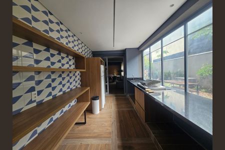 Studio à venda com 27m², 1 quarto e sem vagaÁrea gourmet