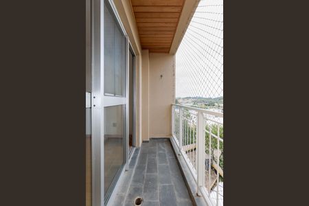Varanda da Sala de apartamento para alugar com 2 quartos, 58m² em Parque Taboao, Taboão da Serra