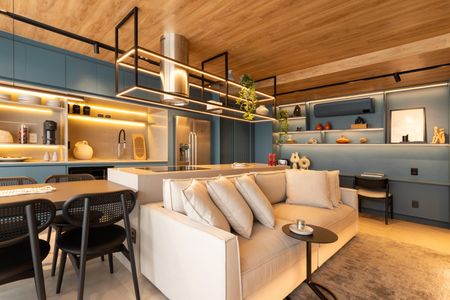 Sala de apartamento à venda com 1 quarto, 69m² em Pinheiros, São Paulo