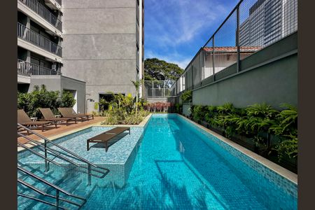 Studio para alugar com 24m², 1 quarto e sem vagaPiscina 