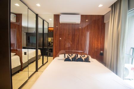Sala / Quarto - Studio de kitnet/studio à venda com 1 quarto, 26m² em Campo Belo, São Paulo