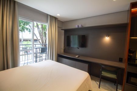 Sala / Quarto - Studio de kitnet/studio à venda com 1 quarto, 26m² em Campo Belo, São Paulo